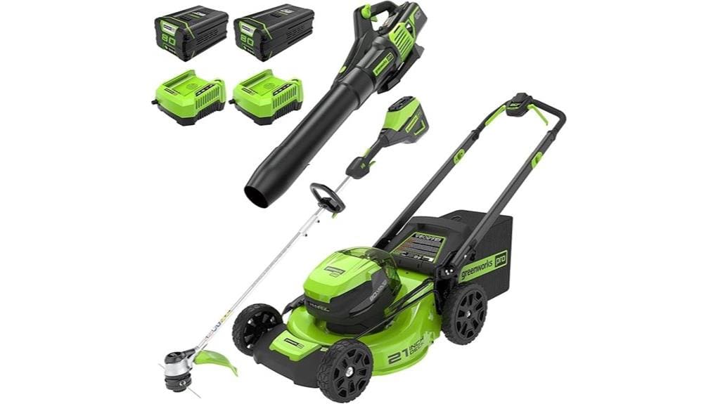 powerful battery powered lawn kit